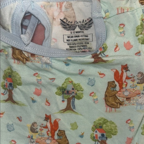 Free Birdees| Blue Tulle Skirted Onesie - Picture 5 of 7